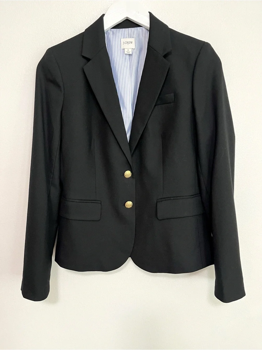 J. Crew Schoolboy Blazer Tailored in Black Size 2